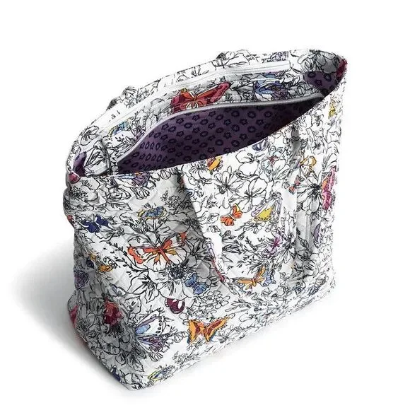 Vera Bradley Premium Cotton Clermont Travel Tote, Wing + Bloom-NWT